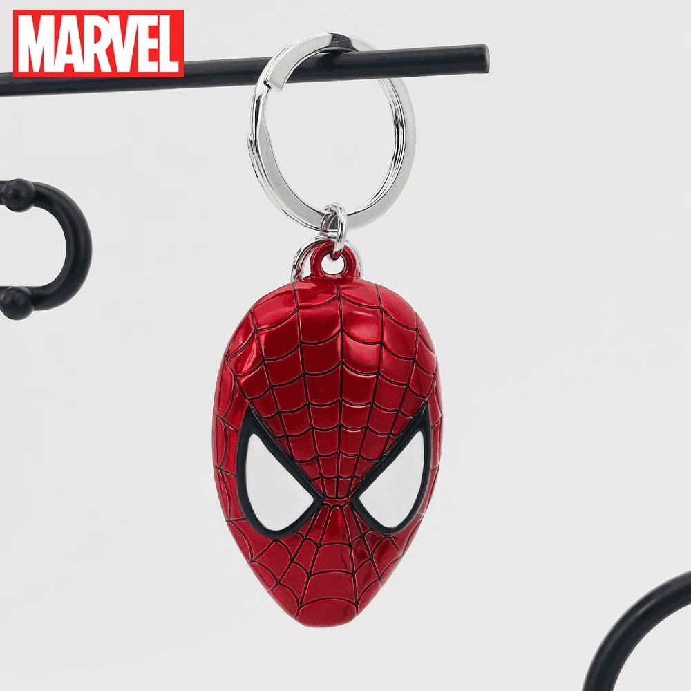 Marvel Móc khóa mặt nạ Người Nhện bằng kim loại, phụ kiện siêu anh hùng, quà tặng sưu tầm dành cho người hâm mộ, vật phẩm nhập vai độc đáo, hoàn hảo cho móc khóa, ba lô và nhiều hơn nữa. Chất liệu hợp kim, nhẹ và dễ mang theo, phù hợp cho sử dụng hàng ngày và các dịp đặc biệt. Được cấp phép chính thức bởi . - Đỏ - Xem 1