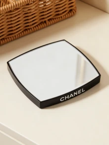 CHANEL 双面放大化妆镜，黑色，便携，设计优雅，小巧精致，旅行友好 - 黑色 - 查看 8