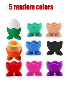 Bộ 5 cốc đựng trứng bằng silicon, thích hợp cho trứng luộc lòng đào/luộc chín - Bao bì nhiều màu sắc, có đế, có thể đặt từng quả trứng riêng lẻ - An toàn với máy rửa chén, dễ dàng vệ sinh - Dụng cụ nhà bếp cho bữa sáng, bữa trưa, bữa ăn nhẹ buổi sáng - Nhiều màu - Xem 7