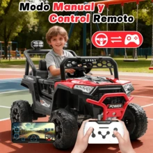 Coche eléctrico teledirigido para niños - Rojo - Rojo - Ver 6