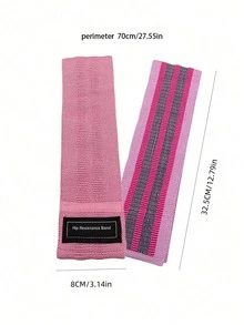 瑜伽阻力带、深蹲和臀部激活带、拉伸带、健身配件、肌肉力量训练装备、辅助训练器材、肌肉扭转训练带 - 彩色 - 查看 8