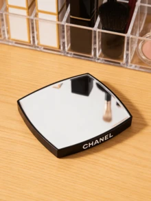 CHANEL 双面放大化妆镜，黑色，便携，设计优雅，小巧精致，旅行友好 - 黑色 - 查看 1