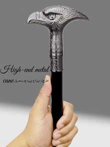 1pc Dual-Color Eagle Design Metal Gentleman's Walking Cane, Detachable Mediterranean, Suitable For Festival, Arab Festivals, Cosplay, Magician Performance, Elegant High-End British Style Men's Gift, Great For Daily Use And School - Multicolor - View 5