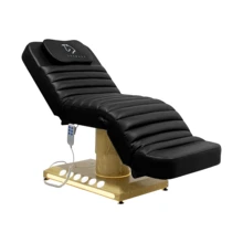 LUXMARS Electric Massage Table,3 Motors Beauty Bed,Adjustable Massage Bed With Removable Headrest,Tattoo Table With Foot Pedal Control,Lash Bed For Facials, Eyelash Extensions, Massage, And Tattooing - Black - View 1