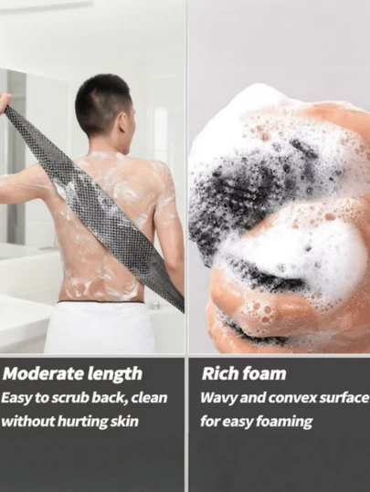 Body Cleaning Bath Towel - Deeply Cleanse And Smooth The Rough Skin Of The Epidermis. Bathing Towel For Comfort, Household Use, Travel, Bathing, Exfoliation. Gentle Skin, Mild Cleaning, Soft And Skin-Friendly For Daily Care. Durable And Easy To Carry. Exfoliation Bath Towel. Soft, Gentle, And Clean The Skin. Smooth And Easy To Carry For Travel. Travel Bath Products.