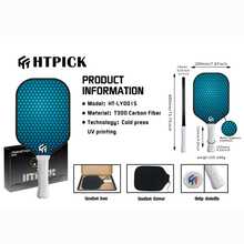 HTPICK 1pc T700 Carbon Fiber Pickleball Paddle - Purple & Black Logo, Cold-Pressed Texture, High Density Feel, Shock Absorption, Offensive Quick Swing, Suitable For School, Club, Gym Sports Equipment - Multicolor - View 22