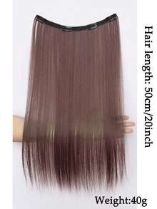 Mehrfarbige Dip-Dye Clip-In Haarverlängerungen, einteiliges gerades Dip-Dye Haarverlängerungen, Ohrclip-Stil Haarverlängerungen für Frauen - Verschiedenfarbig - Übersicht 21