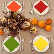 25/60pcs Cocktail Napkins, Double-Ply Dessert Napkins, Folded, Disposable Napkins, Suitable For Dinner, Wedding, Birthday Party, Bridal Shower, Banquet And Other Events - Purple - View 8