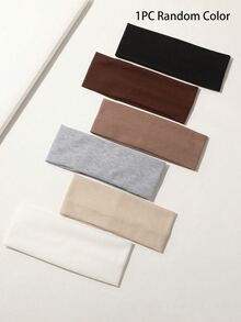 6 pezzi/1 pezzo Fasce elastiche multicolore per sport, donna e uomo, accessori per capelli per yoga e corsa, assorbenti del sudore, fasce per capelli alla moda, fascia da donna colore caffè per l'autunno, bandana, fascia per allenamento invernale per vacanze, sciarpa elegante estiva per donna - 6 pezzi multicolore - Visualizzare 6
