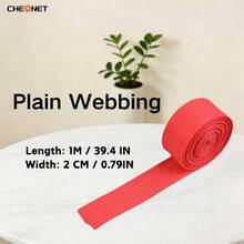 1pc PP Webbing Canvas Polyester Ribbon, Suitable For Backpack Binding, Bag Crafts DIY, Belt Bags, Pet Supplies