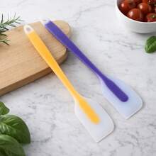 Bộ 3 thìa silicon trong suốt 28cm - Chịu nhiệt, đa năng, thích hợp để phết bơ, đánh kem, làm bánh, trộn, phết mứt - Dụng cụ nhà bếp thiết yếu - Nhiều màu - Xem 8