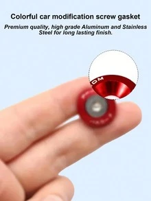 20件套M6 x 20mm阳极氧化铝螺栓和垫圈套装 - 高抛光JDM风格紧固件，适用于保险杠、引擎盖、后备箱盖、车牌框、格栅、车灯、汽车造型和DIY改装