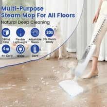 LIPETY 2-In-1 Vacuum Steam Mop, Electric Portable Cleaner With Spray Function, High-Temp Disinfection For Home Floors - UK Plug(220-240V) - View 6