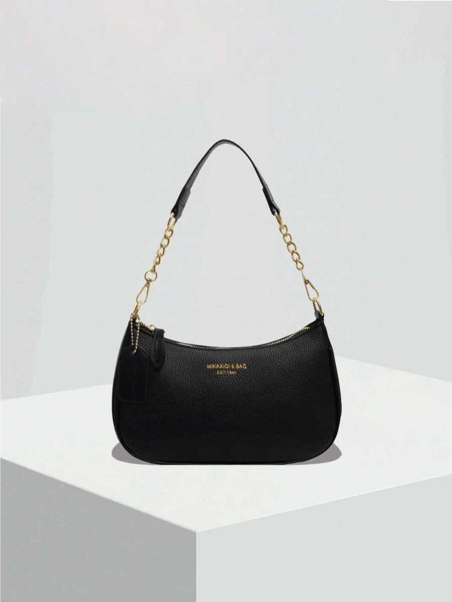 Shoulder Bags For Women Cute Hobo Tote Handbag Under The Arm Purses Mini Clutch Purse With Zipper Closure,NEW YEAR - 黑色 - 查看 1