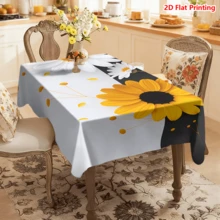 Bộ 20 khăn trải bàn họa tiết hoa cúc và hướng dương mùa xuân, thích hợp cho dã ngoại, cắm trại, đám cưới, sinh nhật, tiệc buffet, làm từ polyester, dệt, trang trí nhà cửa. - Nhiều màu - Xem 11
