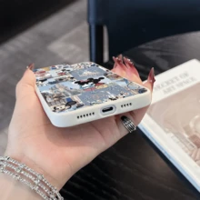 Disney Mickey Mouse Patterned Phone Case Featuring Cheerful Balloons And Iconic Castle Designs. Compatible With IPhone 17, 16, 15, 14, 13, 12, And 11 Pro Models. Made Of TPU With Shockproof Protection. A Delightful Gift For Family, Friends, Birthdays, Holidays, And Special Occasions. - Màu Đỏ Sâu - Xem 10