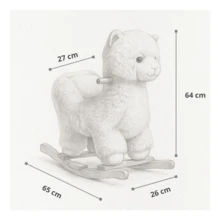 Mecedora De Peluche Montable Para Niños De Madera - Llama - Ver 8