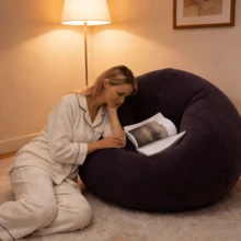 Inflatable Bean Bag Chairs Outdoor Blow Up Camping Chairs Inflatable Lazy Sofa Folding Portable Bean Bag Loungers Couch For Movie Night - Multicolor - View 1