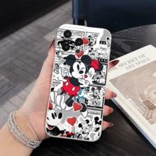 Disney.‌ Mickey Mouse Patterned Phone Case Decorated With Hearts And Comic Elements. Compatible With IPhone 17, 16, 15, 14, 13, 12, And 11 Pro Models. Disney.‌   With Shockproof Protection. A Perfect Gift For Family, Friends, Birthdays, Holidays, And Special Occasions. - 酒紅色 - 查看 7