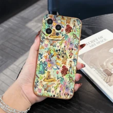 What Disney Character Patterned Phone Case Featuring Balloons And Party Hats Design. Compatible With IPhone 17, 16, 15, 14, 13, 12, And 11 Pro Models, With Shockproof Protection. Ideal Gift For Family, Friends, Birthdays, Spring Festival, Holidays, And Special Occasions. - 白色 - 查看 7
