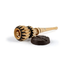 Molinillo De Madera Para Chocolate - Camel - Ver 2