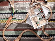IKEA LILLABO Tetra Pak Interactive Creative Track Toy - Train - Freely Assemble And Combine To Create Scenes And Tell Stories, Sharing Family Playtime. Durable Solid Wood Material, Light Wood Color. - Light Wood Color - View 4
