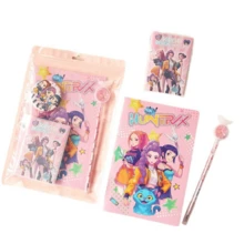 Mattel Kpop High-Quality Original New KPOP Student Practical Study Supplies Set By Demon Hunting Witch Group - KPOP Notebook, KPOP Pin, KPOP Gel Pen, KPOP Small Notebook, Stationery Gift Se - Multicolor - View 4