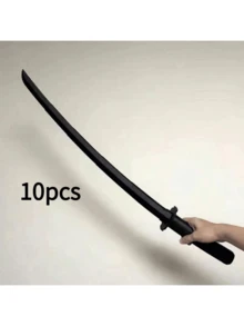 趣味炫酷武士刀动漫模型，塑料可伸缩武士刀武器模型，万圣节角色扮演道具，LARP派对游戏配件，舞台表演道具，完美礼物及收藏品 - 彩色 - 查看 10
