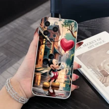 Disney What Mickey Mouse Inspired Phone Case Decorated With A Heart Balloon Pattern. Compatible With IPhone 17, 16, 15, 14, 13, 12, And 11 Pro Models. Made Of TPU With Shockproof Protection. It's A Great Gift For Family, Friends, Birthdays, Holidays, And Valentine's Day. - 棕色 - 查看 7