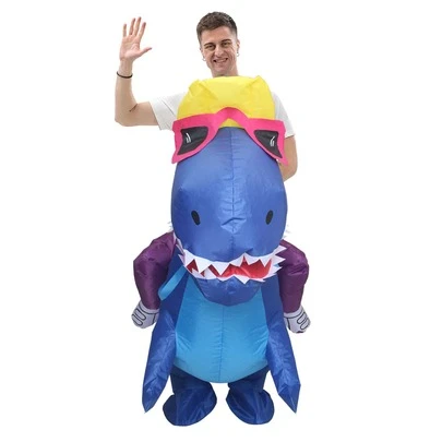 1pc Inflatable Riding Duck Cap Costume, Unisex Inflatable Full Body Heart-Themed Costume, Suitable For Halloween, Carnival, Christmas And Various Events/Parties