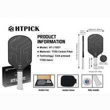 HTPICK 1pc T700 Carbon Fiber Pickleball Paddle - Purple & Black Logo, Cold-Pressed Texture, High Density Feel, Shock Absorption, Offensive Quick Swing, Suitable For School, Club, Gym Sports Equipment - Multicolor - View 25