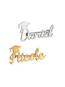 Customized Graduation Cap Brooch With Name, Personalized Graduation Celebration Gift, College Student Brooch, Minimalist Design, Elegant And Generous, Exclusive Gift, Holiday Gift, Gift For Family And Friends - Item 11 - View 4