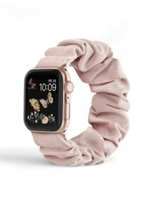 Elastic Hair Tie Watch Band For Apple Watch, 42/44/45mm Nylon Stretch Loop Strap Compatible With IWatch 7/8/Ultra 2, Women's Bracelet Watchband - Multicolor - View 10