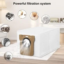 10 Pieces Vacuum Cleaner Bags Compatible With Xiaomi X10 And L10s Ultra Robot Vacuum Cleaner Extraction Station, 2.5L Large Capacity Replacement Vacuum Cleaner Bags - White - View 4