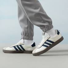 Giày adidas VL Court 3.0 T-toe, giày tập luyện của Đức, giày trượt ván, thoải mái, đa năng, chống trơn trượt, chống mài mòn, phù hợp cho thể thao và giải trí, unisex. - Trắng/Xanh hải quân - Xem 10