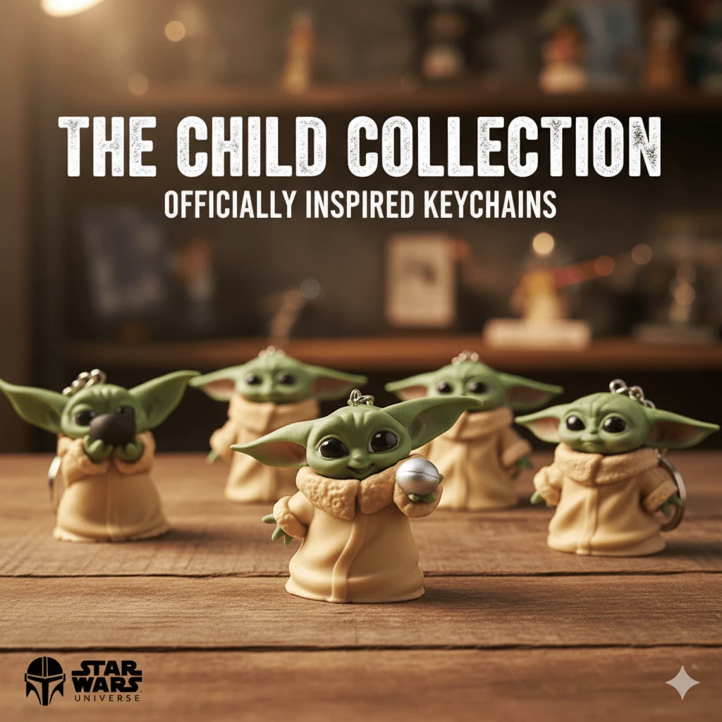 StarWars Star Wars Baby Yoda Keychain Gift Pendant, Mandalorian Character Charm, Keychain Set, Friendship Couple Keychain Jewelry Gift, Car Accessories Bag Charm Backpack Ornament, Suitable For Students, Star Cute Gothic Y2k Style, Star Wars Cartoon Keychain, Fashionable And Exquisite Cute Bag Charm - Multicolor - View 1