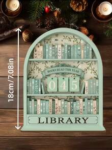 Rastreador de lectura de libro retro 2D, decoración de conteo anual de libros - El rastreador de lectura de este año puede rastrear hasta 999 libros. Con base para DIY. Adecuado para libros de oficina, libros modernos, estructura resistente, decoración de estantería, regalos para amantes de los libros, exhibición y almacenamiento de libros, exhibición de recuento de estantería y regalos de desafío de lectura. Adecuado para lectores, maestros, escritores y entusiastas de los libros. - Multicolor - Ver 4