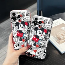 Disney.‌ Mickey Mouse Patterned Phone Case Decorated With Hearts And Comic Elements. Compatible With IPhone 17, 16, 15, 14, 13, 12, And 11 Pro Models. Disney.‌   With Shockproof Protection. A Perfect Gift For Family, Friends, Birthdays, Holidays, And Special Occasions. - 酒紅色 - 查看 5