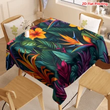 1/20 chiếc khăn trải bàn họa tiết hoa nhiệt đới, chất liệu polyester, dệt, màu sắc tươi sáng, thích hợp cho dã ngoại, cắm trại, đám cưới, sinh nhật, nhà hàng buffet, trang trí nhà cửa mùa xuân. - Nhiều màu - Xem 8