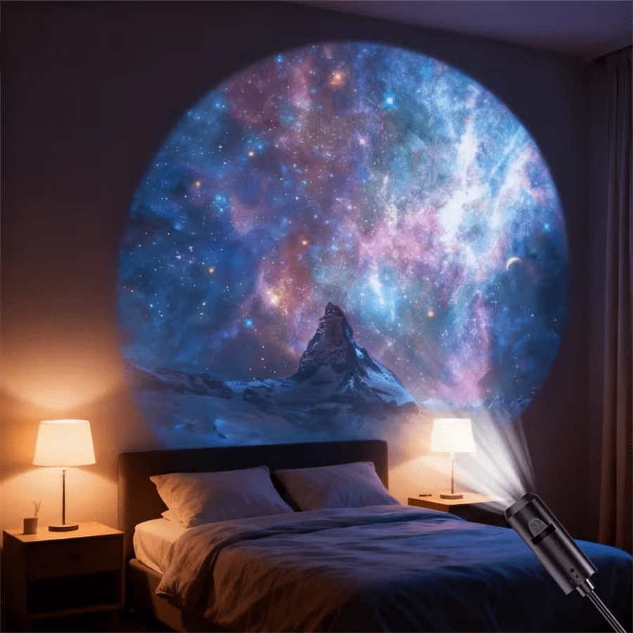 3/6/10pcs Set Galaxy LED Projector Lights, USB Night Light, 360° Adjustable, Nebula, Black Hole, Pluto, Milky Way Planets, Suitable For Indoor Bedroom Wall, Ceiling, Holiday Party, Creating Cosmic Atmosphere, Astronomy Enthusiasts, USB Powered LED Projector Light, Romantic Decor Lighting, 360° Rotation, Portable Bedroom Ceiling & Photo Background Projector