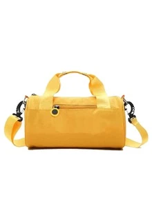 牛津布圆筒旅行包，男女通用健身包，手提行李包，轻便单肩包，适合旅行、运动、瑜伽