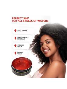 SLIK Aqua Wax Water-Based Hair Styling Wax - Strong Hold, Frizz Control, Easy Wash Out - Unisex For Men, Women, Teens, And Kids (140g / 4.9oz) - 彩色 - 查看 3