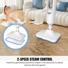 LIPETY 2-In-1 Vacuum Steam Mop, Electric Portable Cleaner With Spray Function, High-Temp Disinfection For Home Floors - UK Plug(220-240V) - View 3