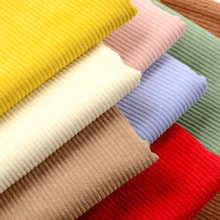 1.5m (50*155cm)Width Corduroy Fabric Solid Color Stripe For Sewing Apparel Overcoat Skirt Pillow Bed Sheet Cover Cloth Lining Home Textile - Multicolor - View 3