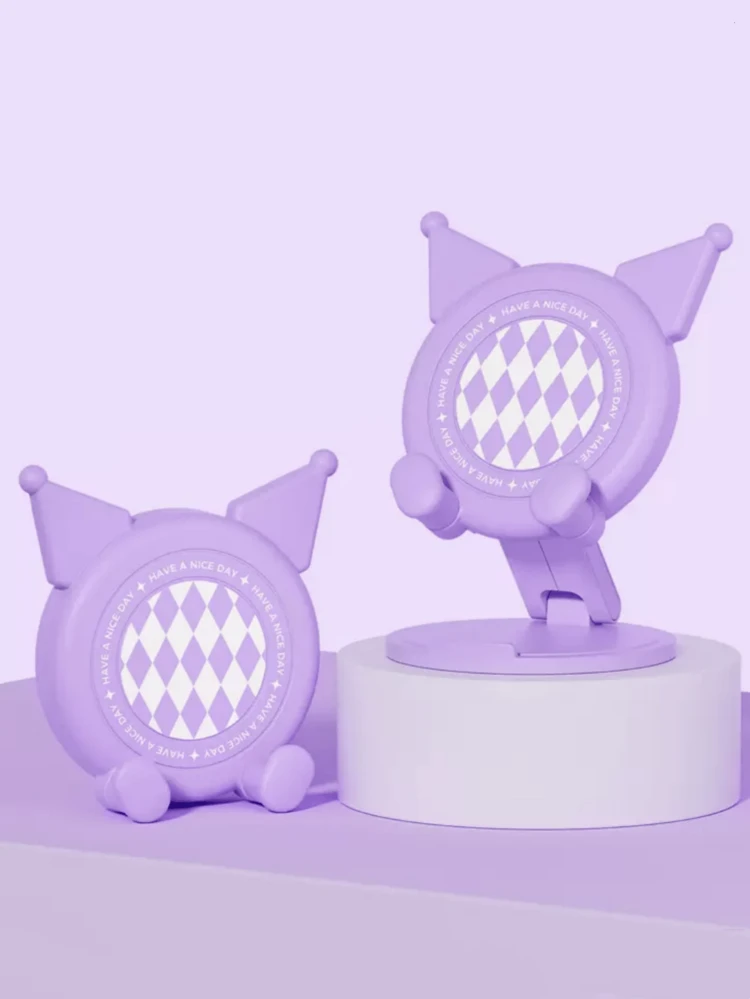 1 Peça Suporte de Telefone de Mesa com Orelhas de Gato Fofo, Suporte de Mesa Dobrável Ergonômico e Durável, Adequado para Uso Diário no Escritório, Visualização Multi-Ângulo - Multicolorido - Visão 11