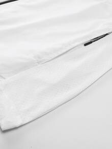 女士防紫外线轻薄外套，夏季旅行夹克，透明拉链连帽衫，休闲防晒外套，沙滩罩衫，薄款白色外套 - 白色 - 查看 9