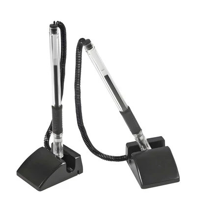 Bolígrafo de Escritorio Premium con Base Fija Antideslizante y Dije Decorativo, Diseño Moderno, Elegante y Ergonómico, Escritura Suave, Fluida y Precisa para Uso Diario, Ideal para Oficina, Hogar, Recepción o Estudio, Disponible en Sofisticado Color Negro y Azul