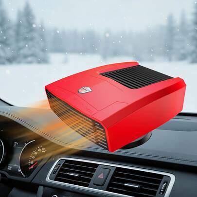 Portable 24/12V Car Heater, 2 In1 Fast Heating And Cooling Fan For Car Windshield Defogger Defroster, Plug-In Cigaerte Lighter Suitable For Vehicles Cars SUV