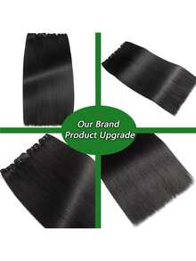 15A 超强双拉真人发束 1 束 18 20 22 24 英寸直发 100% 真人发 未经加工 巴西 Remy 处女发 接发 快速编织 自然黑 女性专用 - SNatural - 查看 10