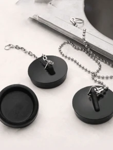 1pc Kitchen Drain Stopper, Bathtub Drain Plug, Rubber Overflow Drain Stopper, Sink Drain Plug, Bathroom Floor Drain Stopper